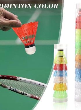 6/12Pcs Colorful Badminton Shuttlecocks Goose Feather