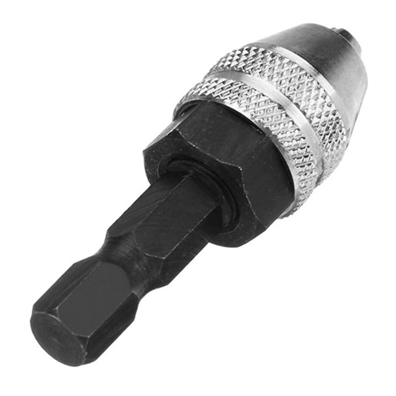 Range 0.5-3.5mm Keyless Drill Bit Chuck Nickel Plating 1/4 I