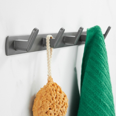Hot Towel 5 Hook Bathroom Towel Hooks Wall Mounted Space