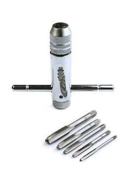 Hand Tap Set 5pcs M3 M4 M5 M6 M8 Screw Thread Plug Tap With