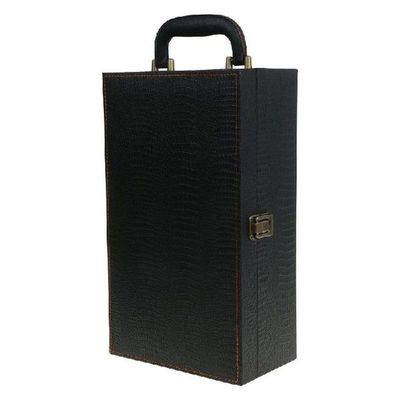 Wine Bottle Box Leather Luxury Bag 2 Red Wine Champagne