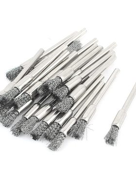 22pcs 3mm Mandrel Wire Pen Polishing Brush for Dremel Rotary
