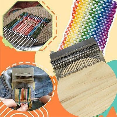 Tool With Plastic Looms Darning Typesmall Disc Hooks 28