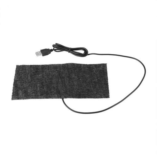 20x10cm Black 5V USB Heating Pad Carbon Fiber Heating Mat Pa