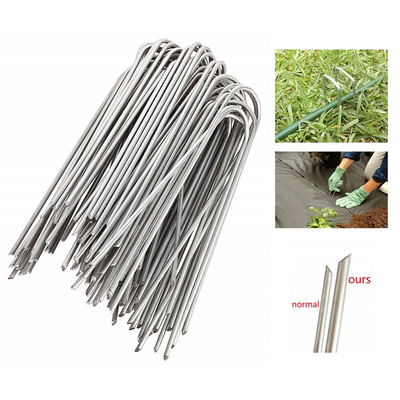 50Pcs/Set Artificial Grass Turf U Pins Metal Galvanised