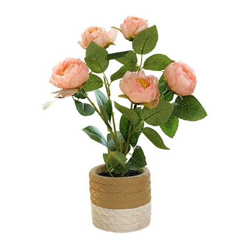 5 Heads Bouquet Living Room In Pot Tabletop Artificial