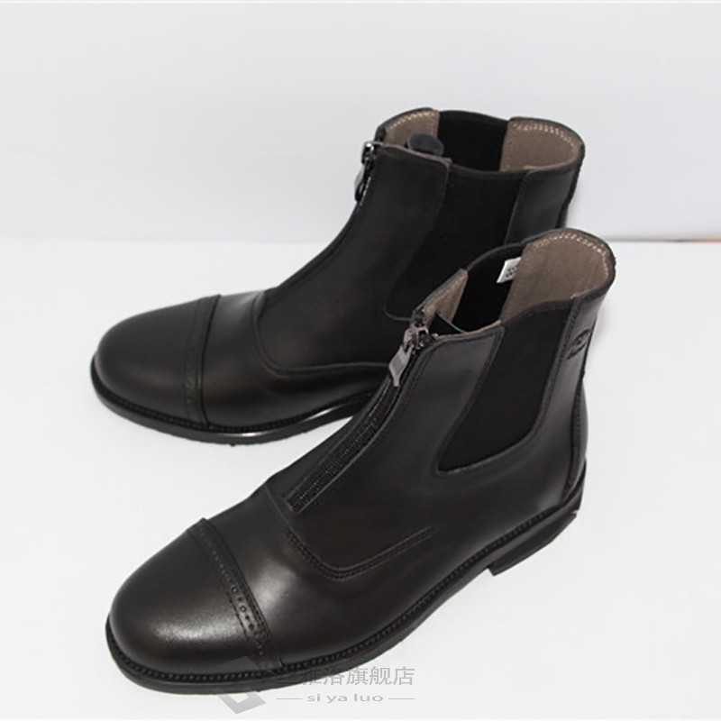 Full Leather Horse Riding Boots 1 Pair  Wo Front Zipper Qual