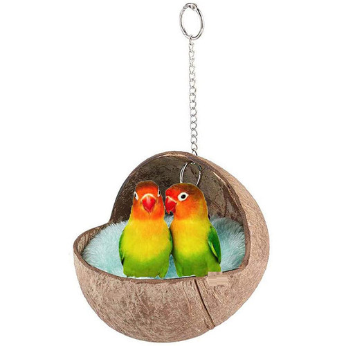 Hot Coconut Shell Bird Nest House Bed with Warm Pad for