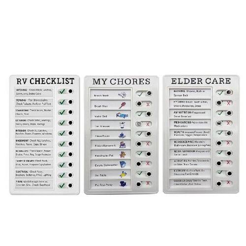 Portable Wall Mount Daily Affairs Checklist Memo Boards