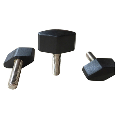 M6 x 30mm Thread Screw Rotating Clamping Handle Knob 6 Pcs