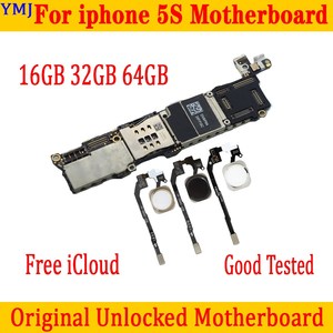 Full unlocked for iphone 5S Motherboard16GB/32GB/64GB,100%