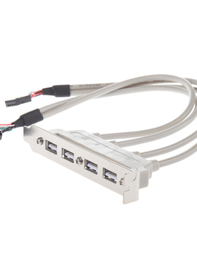 UK MainBoard 4 Port USB 2.0 to 9 Pin Header Bracket Extensio