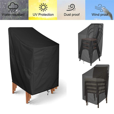 2Pcs/Set Stacked Chair Dust Cover Storage Bag Outdoor
