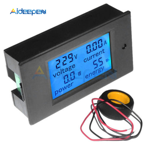 AC 220V 0-100A Multimeter Ammeter Voltmeter Wattmeter AC 80-