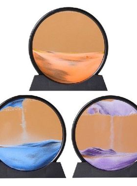 10in Moving Sand Art Picture 3D Sea Sandscape Motion