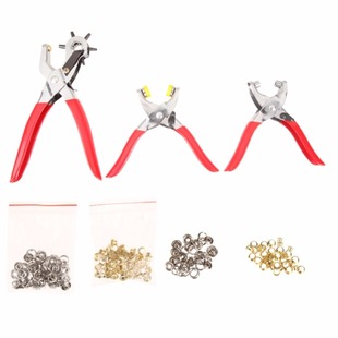 Puncher Hole Leather Revolving Duty Punch 128pcs Hand Heavy