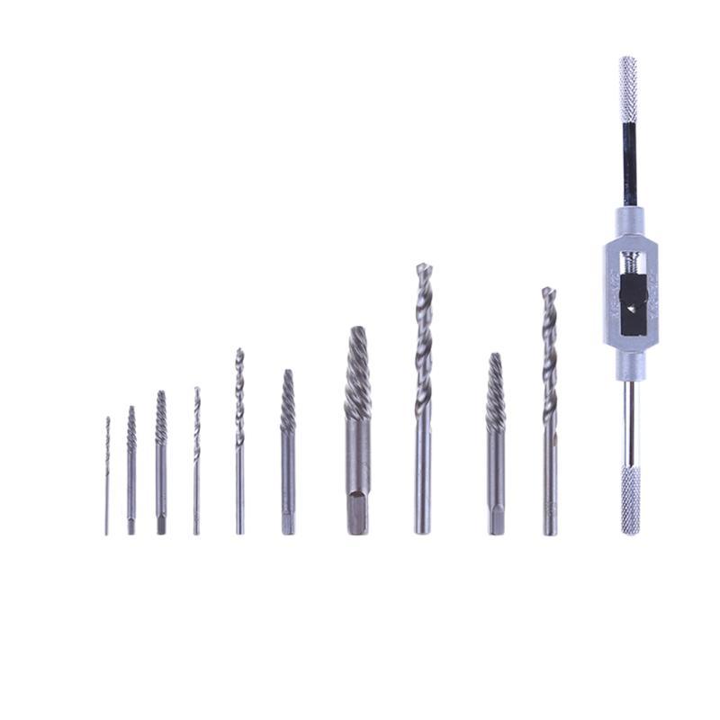 1Bits Damaged Screw Extractor Broken Screw Bolt Remover Guid