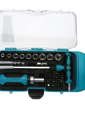 1/4Inch 29pcs Socket Car Repair Tool Ratchet Set Torque Wren