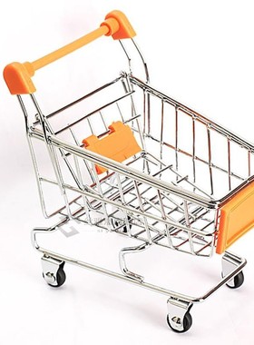 Mini Shopping Cart Decor Creative Baby Metal Mini Shopping C