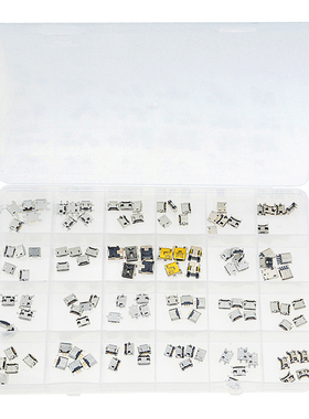 120PCS/BOX 24 Models Each 5PCS Micro Female USB Connector Us