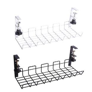 2022 New Under Table Storage Rack Cable Management Tray