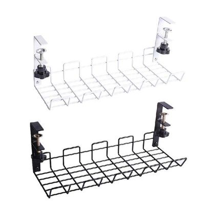 2022 New Under Table Storage Rack Cable Management Tray
