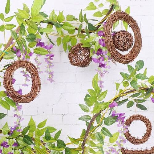 5pcs Natural Dried Grapevine Wreath DIY Handmade Door