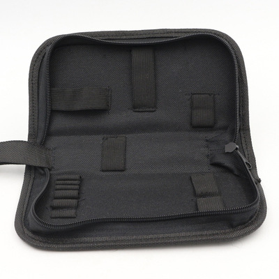 Black Multi-functional Canvas Watch Repair Tool Bag Zipper S