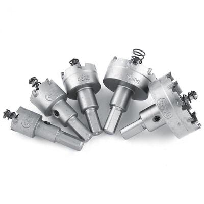 5pcs 20-50mm HSS Drill Bit Hole Saw Set Carbide Tip Core Met