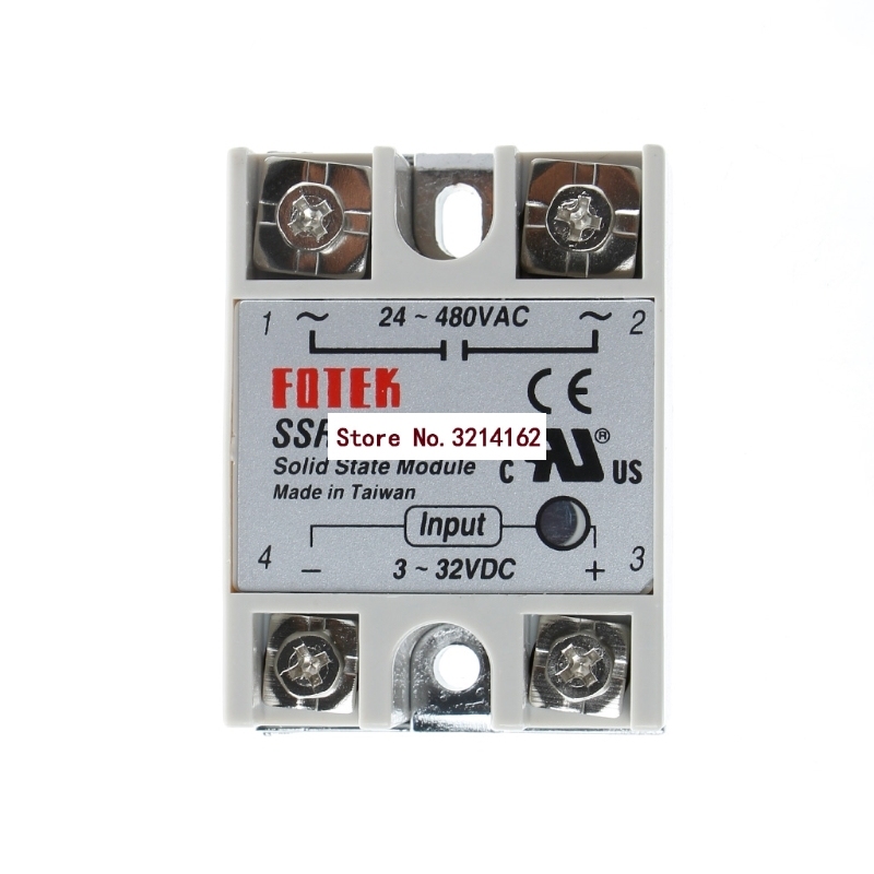 Phase 100A 24V-480V 250V SSR-100 DA Solid State Relay Module