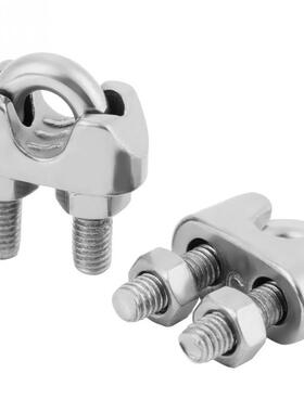 12PCS M5 304 Saddle Clamps Cable Wire Rope Clips Rigging Too