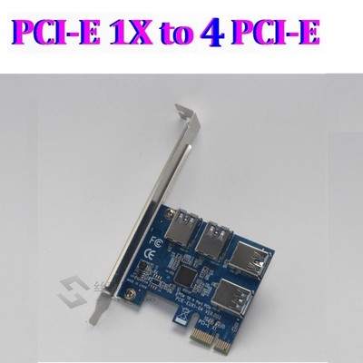 PCI E 1 to 3 / 4 / 2 PCI express 1X slots Riser Card Mini IT