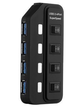 USB 3.0 Hub, 4-Port Powered USB Hub Splitter with independen