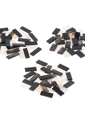 60PCS 2.54mm Pitch 6/8/10PIN 11mm Needle Female Pin Header F