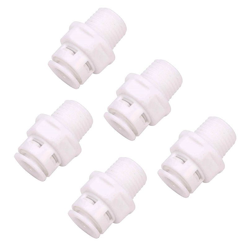 5Pcs Fit Tube 1/4inch Thread Tap Male Connect RO Water Osmos