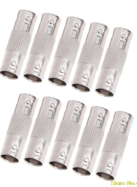 10 Pcs BNC Female To Female Connector Adapter For CCTV Camer