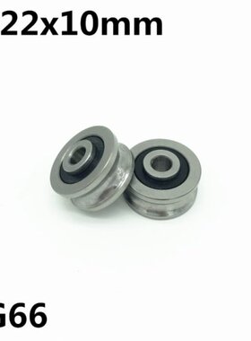 10pcs SG66 U groove bearing 6x22x10 mm double row sealed bal