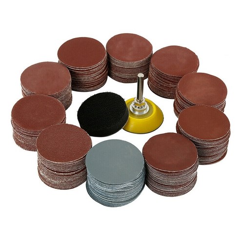 Hot 300PCS Sanding Discs Pads Mixed Orbital Sander Hook