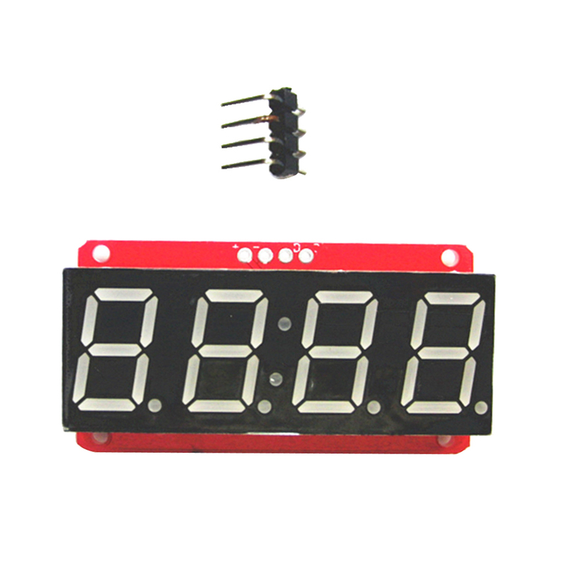 4 Digit 7-Segment 0.56' LED Display Module HT16K33 I2C