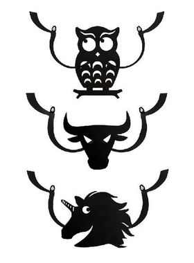 Ties Bag Hanger Hanging Racks Cute Animals Shape Toilet