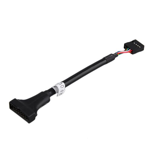 USB 2.0 9 Pin Female to USB 3.0 20 Pin Male Extension Cable