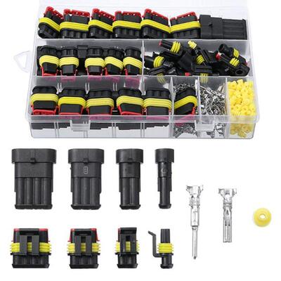 26pcs/box Electrical Wire Connector 1/2/3/4 Pins IP68 Waterp