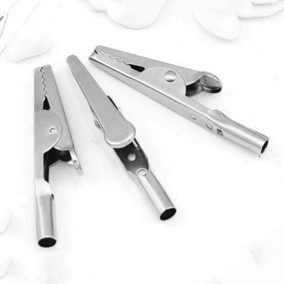 25 Pcs Silver Tone Alligator Clip Crocodile Clamps