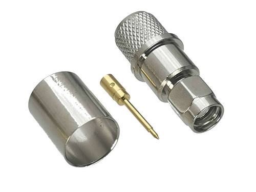 1Pcs Connector SMA Male plug Crimp For RG8 LMR400 Cable 50oh