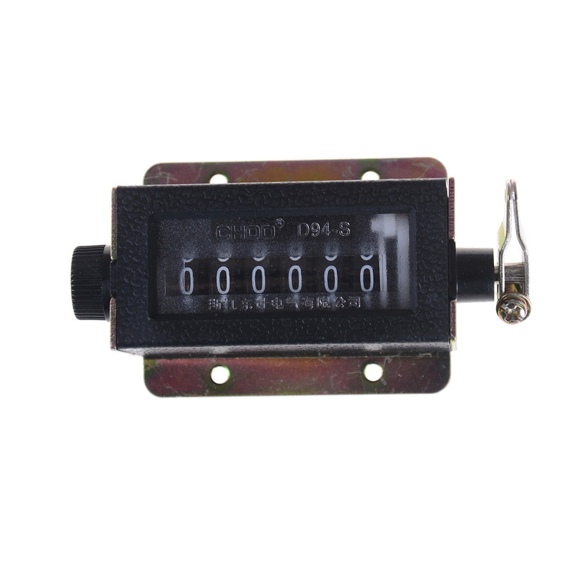 + D94-S 6 Digit Resettable Mechanical Pulling Count Counter