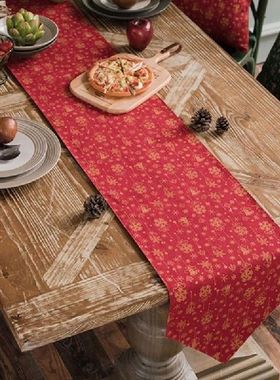 Table Decoration Christmas Table Runner Green Red Table