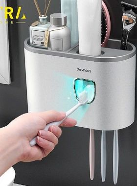 Wall Automatic Toothpaste Dispenser Bathroom Toothbrush