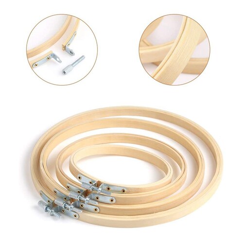 Hot 16 Pieces 4 Size Embroidery Hoop Set 4Inch 5.1Inch