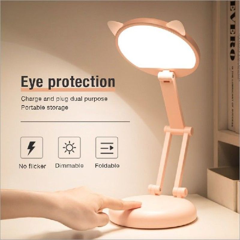 led desk lamp foldable touch dimming bedside table lamp eye