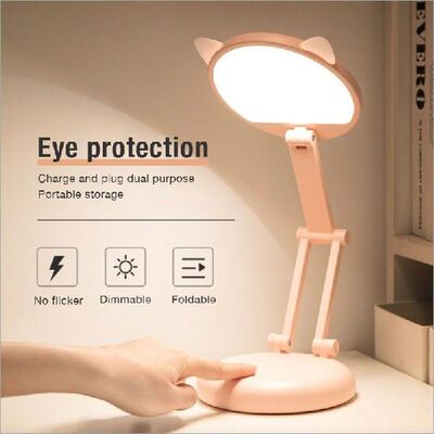 Led Desk Lamp Foldable Touch Dimming Bedside Table Lamp Eye